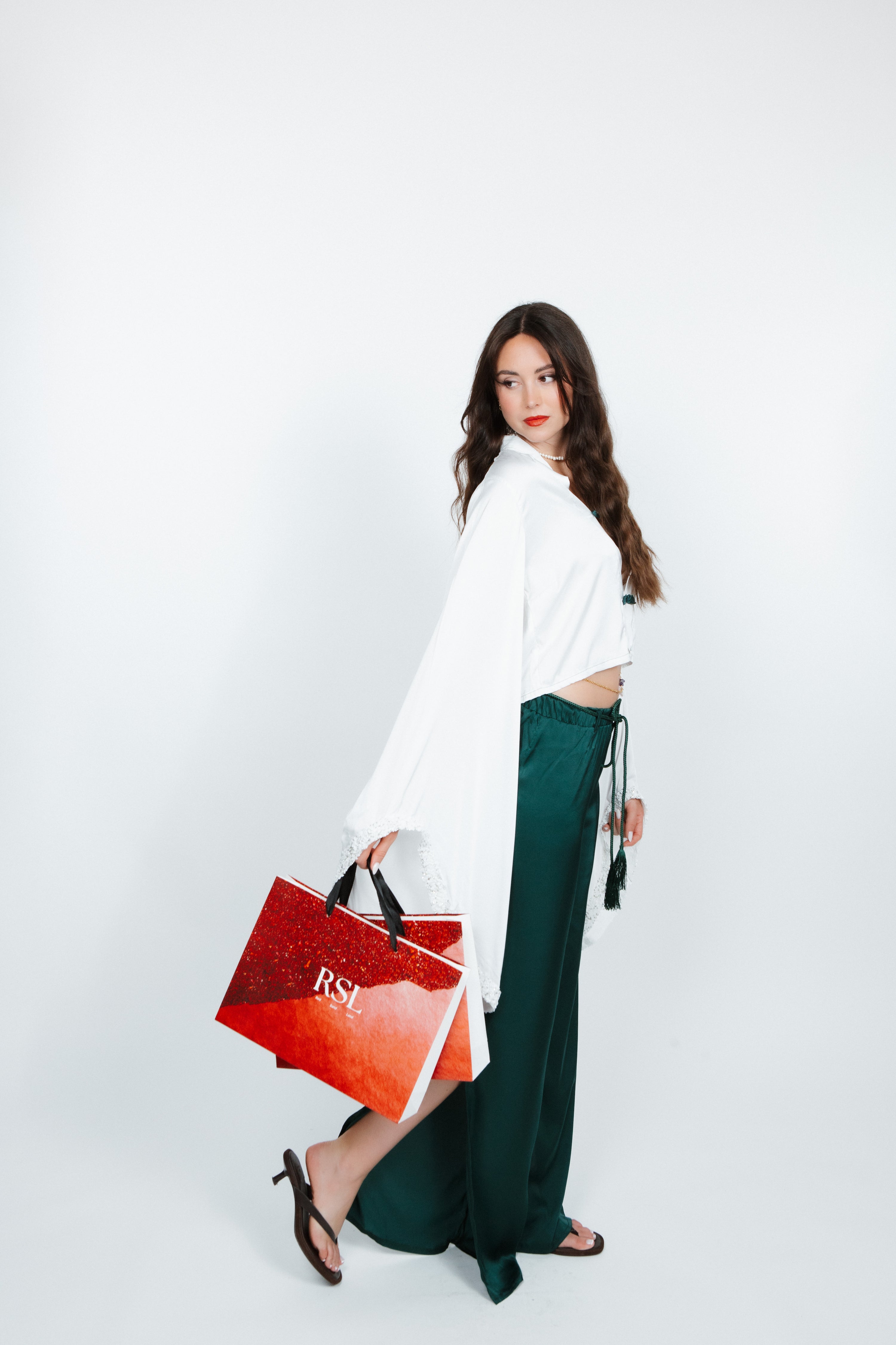Emerald Contrast Set - White & Emerald