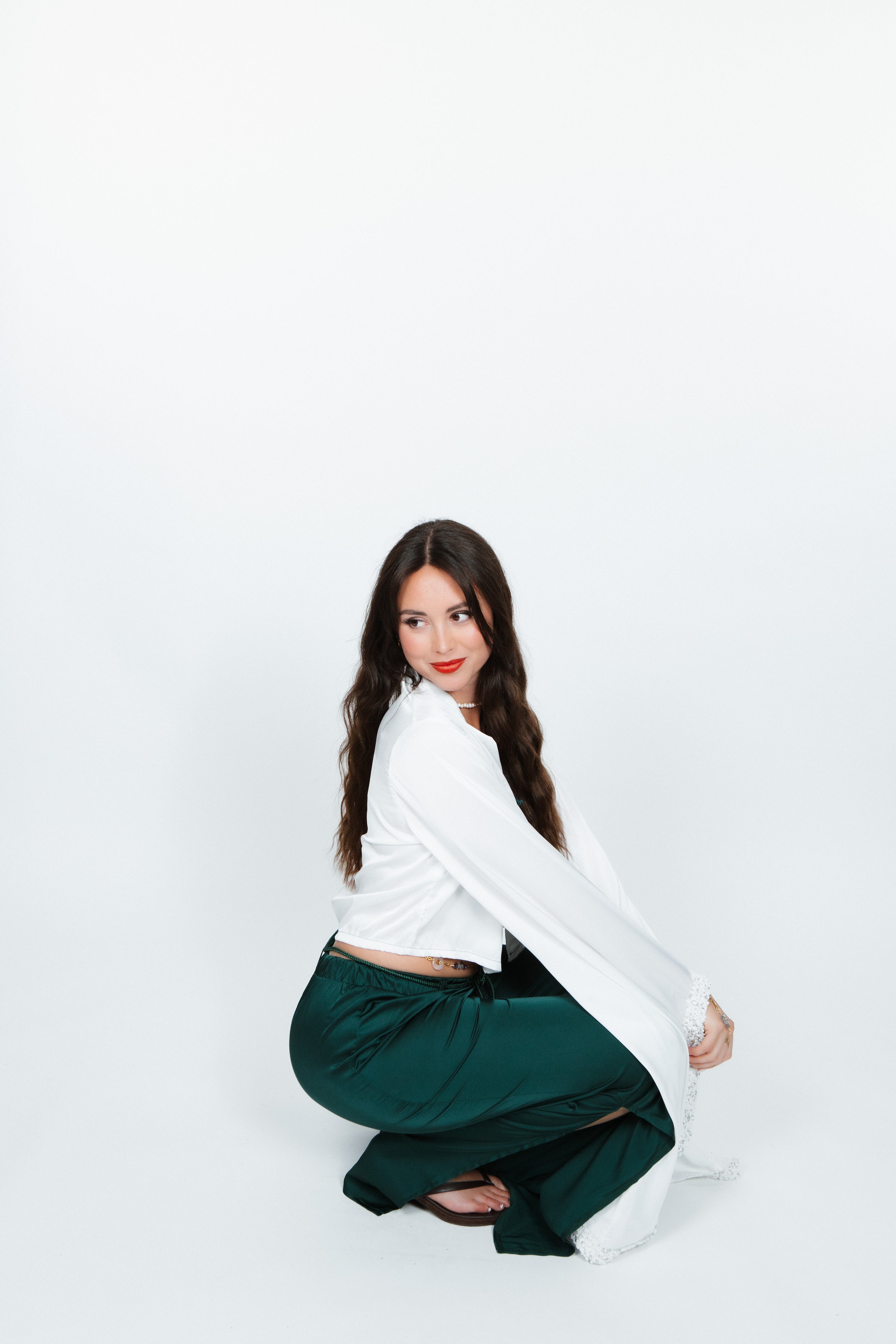 Emerald Contrast Set - White & Emerald